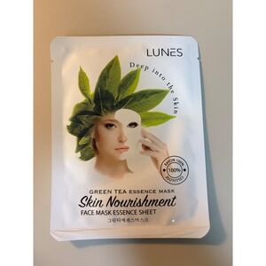 Lunes Green Tea Essence Mask Skin Nourishment Face Mask Sheet 25ml Korea Beauty